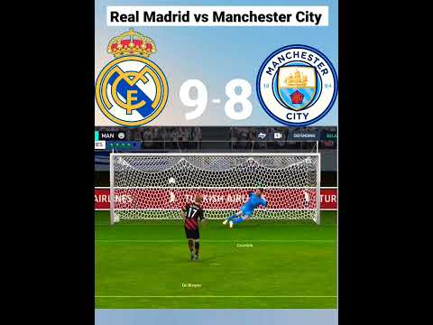 Real Madrid vs Manchester City penalty Shoot-Out match UEFA champions league #football #efootball – spainfutbol.es