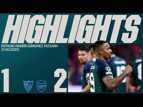 HIGHLIGHTS | Sevilla v Arsenal (1-2) | UEFA Champions League | Martinelli, Gabriel Jesus – spainfutbol.es