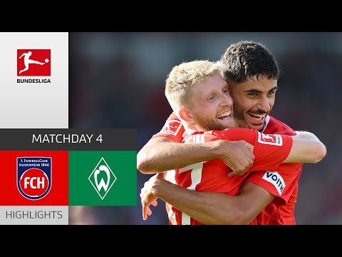 1st Bundesliga Win! | 1. FC Heidenheim – SV Werder Bremen 4-2 | Highlights | MD 4 – Bundesliga 23/24 – spainfutbol.es