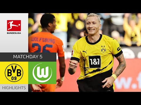 Borussia Dortmund – VfL Wolfsburg 1-0 | Highlights | Matchday 5 – Bundesliga 2023/24 – spainfutbol.es