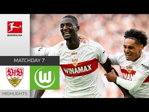 Guirassy is UNSTOPPABLE! | Stuttgart – Wolfsburg 3-1 | Highlights | Matchday 7 – Bundesliga 2023/24 – spainfutbol.es