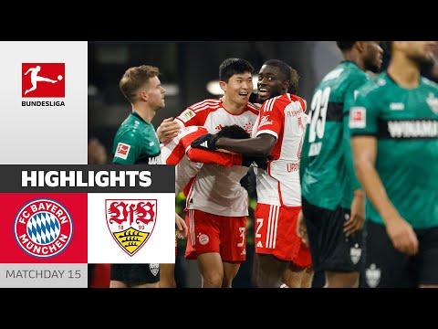 FC Bayern München – VfB Stuttgart 3-0 | Highlights | Matchday 15 – Bundesliga 2023/24 – spainfutbol.es
