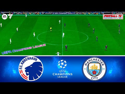 Copenhagen vs Manchester City | UEFA Champions League 23/24 | EA FC 24 Full Match | Gameplay PC – spainfutbol.es