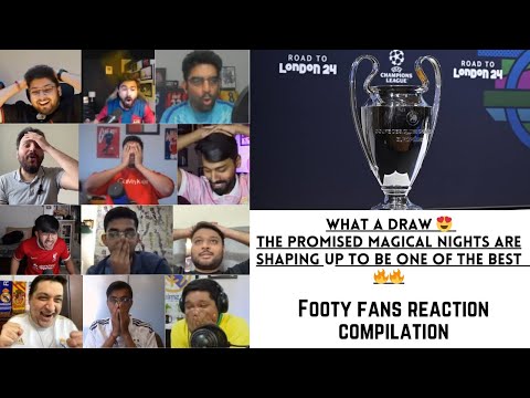 UEFA CHAMPIONS LEAGUE 2023-24 QF and Semi Finals Draw | Footy Fans Reaction Compilation | 15-03-2024 – spainfutbol.es