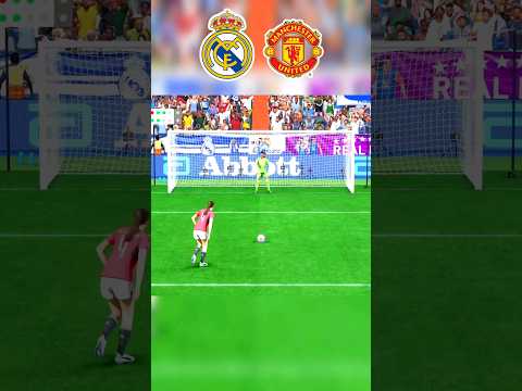 Real Madrid vs Manchester Utd (PK) – Champions League – EA FC 24 #shorts – spainfutbol.es