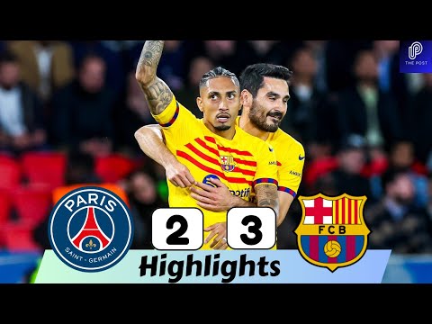 PSG 2-3 Barcelona  | Extended Highlights | UEFA Champions League 2023/24 – spainfutbol.es