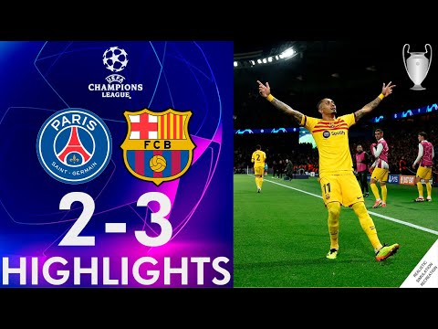 PSG vs Barcelona 2-3 Highlights Goals | UEFA Champions League 2024 – spainfutbol.es