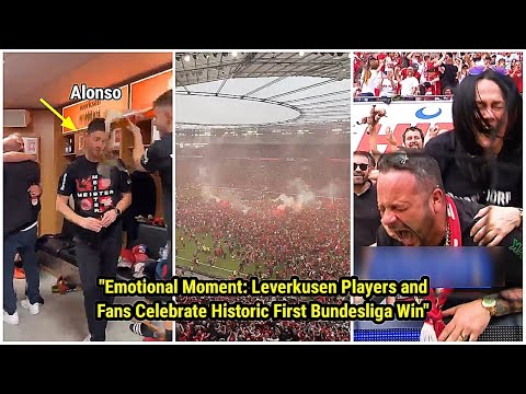 Emotional Moment: Bayer Leverkusen Players and Fans Celebrate Historic First Bundesliga Win 🥺👏 – spainfutbol.es