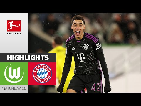 Musiala And Kane Marvellous! | Wolfsburg – Bayern München | Highlights | MD16 – Bundesliga 2023/24 – spainfutbol.es