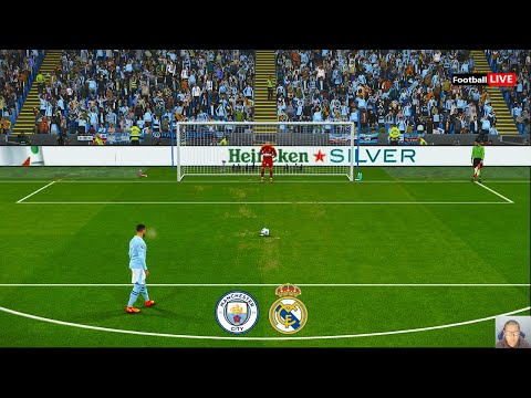 Manchester City vs Real Madrid – Penalty Shootout | UEFA Champions League 23/24 UCL | PES Gameplay – spainfutbol.es