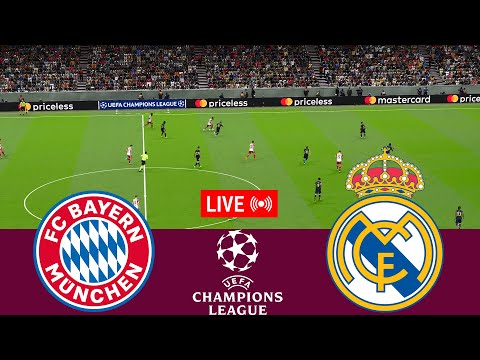 [LIVE] Bayern Munchen vs Real Madrid. UEFA Champions League 23/24 Full Match – VideoGame Simulation – spainfutbol.es